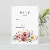 植物性サマーカラフルフローラRSVP 招待状 (スタンド正面)