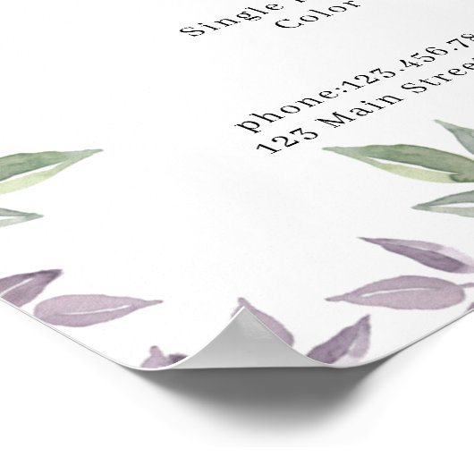 植物性サロン価格表ポスター ポスター (角)