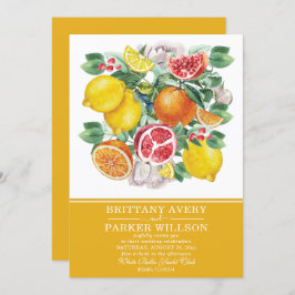植物性シトラスウォーター結婚カラー 招待状