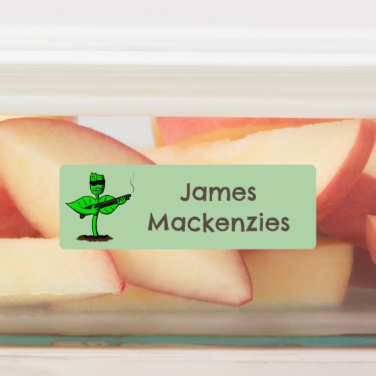 植物性シボルおもしろい植物パーソナライズされた漫画 ラベル (貼付)