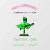 植物性シボルおもしろい植物 ウィンドウサイン (シート)