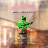 植物性シボルおもしろい植物 ウィンドウサイン (シート2)