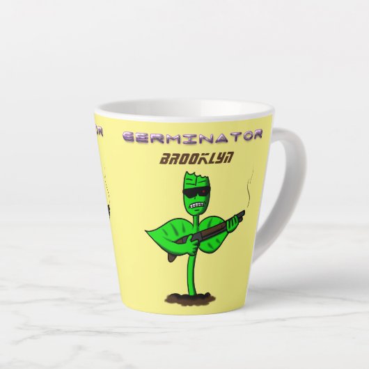 植物性シボルおもしろい植物 カフェラテマグ (右アングル)