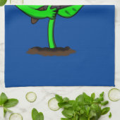 植物性シボルおもしろい植物 キッチンタオル (折り畳み)