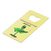 植物性シボルおもしろい植物 クレジットカード栓抜き (裏面アングル)