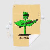 植物性シボルおもしろい植物 ゴルフタオル (インサイチュ)