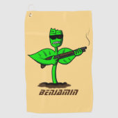 植物性シボルおもしろい植物 ゴルフタオル (正面)