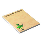 植物性シボルおもしろい植物 ノートパッド (アングル)