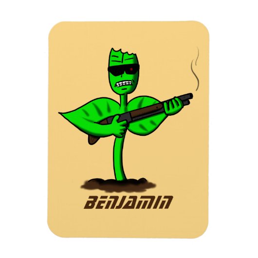 植物性シボルおもしろい植物 マグネット (縦)