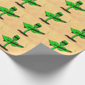 植物性シボルおもしろい植物 ラッピングペーパー (角)