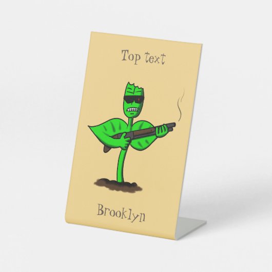 植物性シボルおもしろい植物 台座サイン (正面)