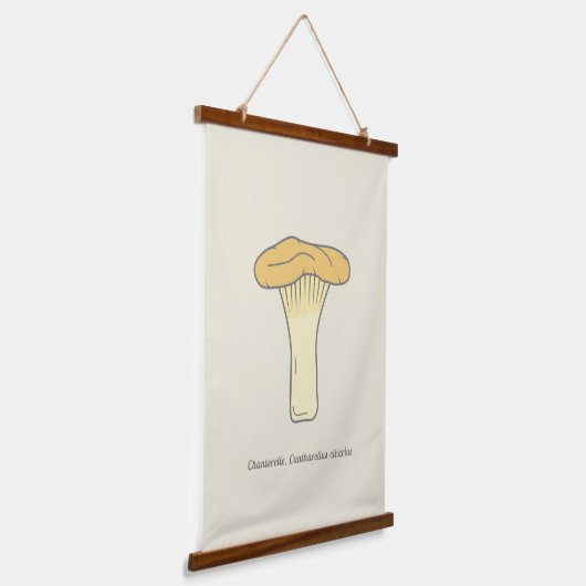 植物性シャンテレぶら下がったルマッシュルームのタペストリー 吊り下げ型タペストリー (傾斜あり)