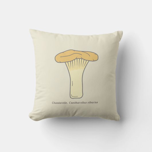 植物性シャンテレ茸の枕 クッション (正面)