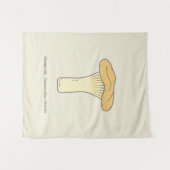 植物性シャントレキノコのタペストリー タペストリー (正面(横))