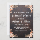 植物性シンプル素朴なリハーサル 招待状 (正面)