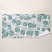 植物性シームレスパターンとヴィンテージグラフィックsi バスタオル (バスタオル)