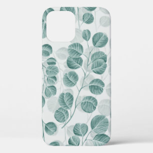 植物性シームレスパターンとヴィンテージグラフィックsi iPhone 12ケース