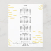 植物性ジャスミン エッセンシャルオイル 水彩 フラワル チラシ (裏面)