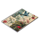 植物性スタイルコラージュデザイン ノートブック (左側)