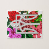 植物性スチルとウクライナのトライデントtryzub ジグソーパズル (横)