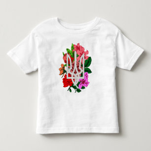 植物性スチルとウクライナのトライデントtryzub トドラーTシャツ