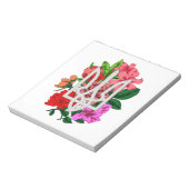 植物性スチルとウクライナのトライデントtryzub ノートパッド (回転)