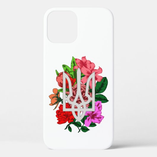 植物性スチルとウクライナのトライデントtryzub Case-Mate iPhoneケース (裏面)