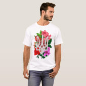 植物性スチルとウクライナのトライデントtryzub tシャツ (正面フル)