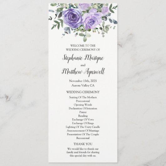 植物性ダスティパープルフローラユーカリ プログラム (正面)