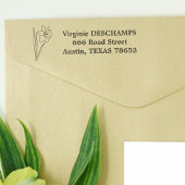 植物性ダフォディルラインアートフラワー セルフインキングスタンプ