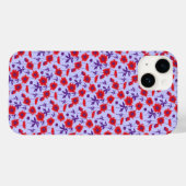 植物性ダマスコポピー赤パープル Case-Mate iPhoneケース (裏面 (横))
