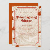 植物性テラコッタトーンフレンドリジェシング 招待状 (正面/裏面)