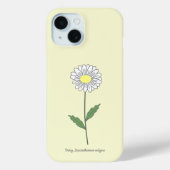 植物性デイジーフラワーイエロー Case-Mate iPhoneケース (裏面)