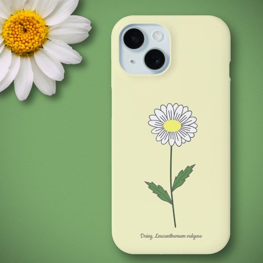 植物性デイジーフラワーイエロー Case-Mate iPhoneケース