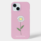 植物性デイジーフラワーピンク Case-Mate iPhoneケース (裏面)