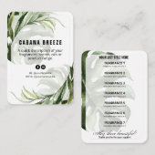 植物性トロピカル製品価格リストカード 名刺 (正面/裏面)