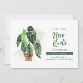 植物性ニュールーツボホ移動告知カード ノートカード (正面)