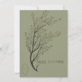 植物性ハッピーバースデーカード 招待状 (正面)