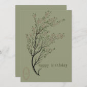 植物性ハッピーバースデーカード 招待状 (正面/裏面)