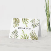 植物性ハーブのローズマリー水の色ありがとう 招待状 (正面)