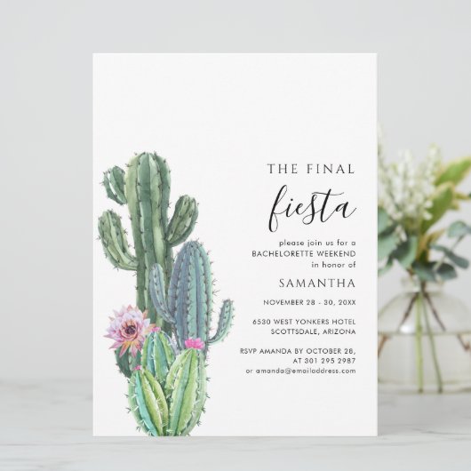植物性バチェロレッテ週末パーティーと旅程 招待状 (スタンド正面)