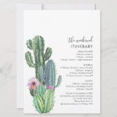 植物性バチェロレッテ週末パーティーと旅程 招待状 (裏面)