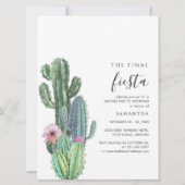 植物性バチェロレッテ週末パーティーと旅程 招待状 (正面)