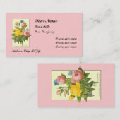 植物性バラカスタムビジネスカード 名刺 (正面/裏面)