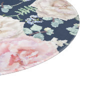 植物性バラブルーヴィンテージパターン。 カッティングボード (角)