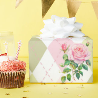 植物性バラ花ギフト包装紙 ラッピングペーパー