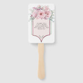 植物性バラ金ゴールドフローラ及びユーカリ結婚プス ハンドファン (裏面)