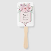 植物性バラ金ゴールドフローラ及びユーカリ結婚プス ハンドファン (正面)