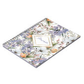 植物性パステルカラー野花サマーフローラ ノートブック (左側)