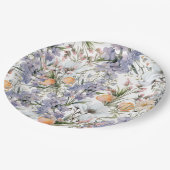 植物性パステルカラー野花サマーフローラ ペーパープレート (アングル)